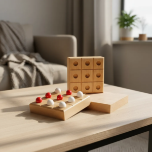 Kit de 3 Juegos de Madera Tic Tac Toe (Gato) – Promocional Personalizable