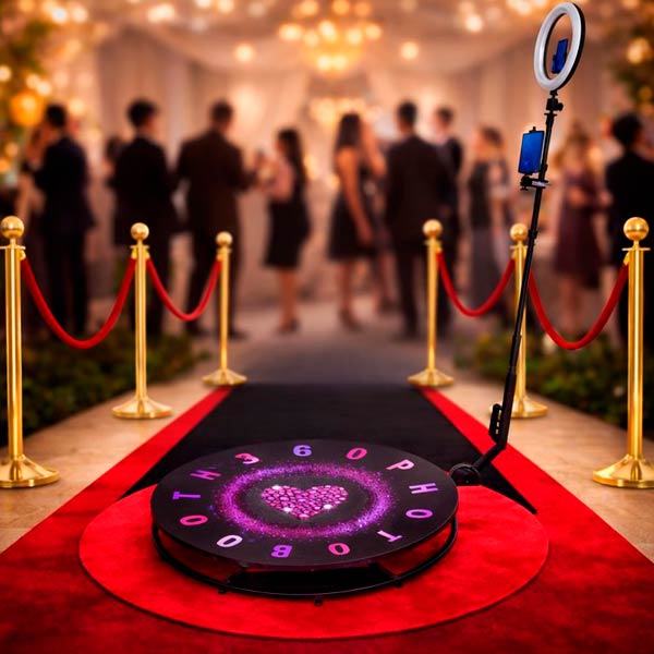 Pasillo y Base de Alfombra para Cabina de Fotos 360 – Uso Rudo Personalizable