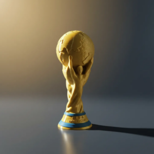 Copa del Mundo FIFA 1:1 – Réplica Decorativa Dorado y Verde (Impresión 3D)