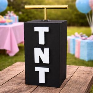 Caja TNT Decorativa para Revelación de Género – Elemento Escénico