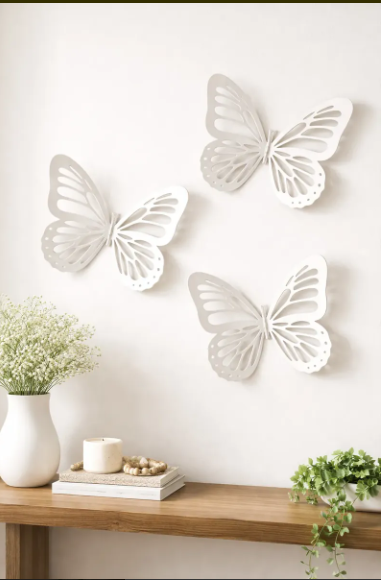 Mariposas Decorativas 3D para Eventos | Kit de 3 Piezas para Bodas, XV Años y Gender Reveal - Imagen 2