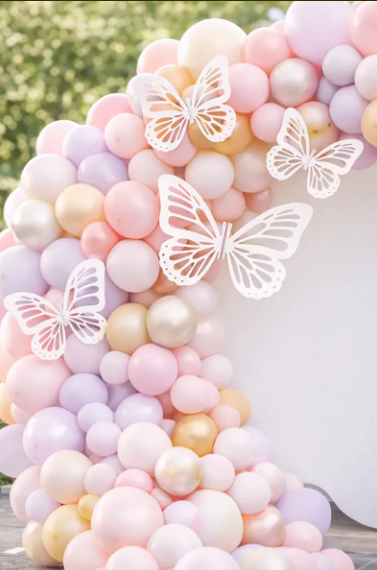 Mariposas Decorativas 3D para Eventos | Kit de 3 Piezas para Bodas, XV Años y Gender Reveal - Imagen 3